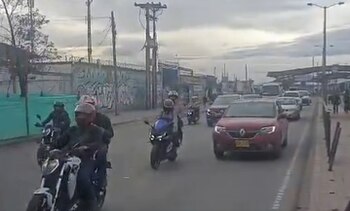 Se registra alto flujo vehicular por la calle 80 - crédito Bogotá Tránsito