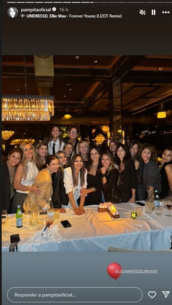 Pampita Ardohain fue al cumpleaños de una íntima amiga en medio de rumores de crisis con Roberto García Moritán (Instagram)