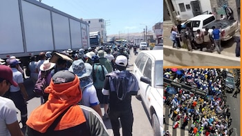 La protesta de mineros informales