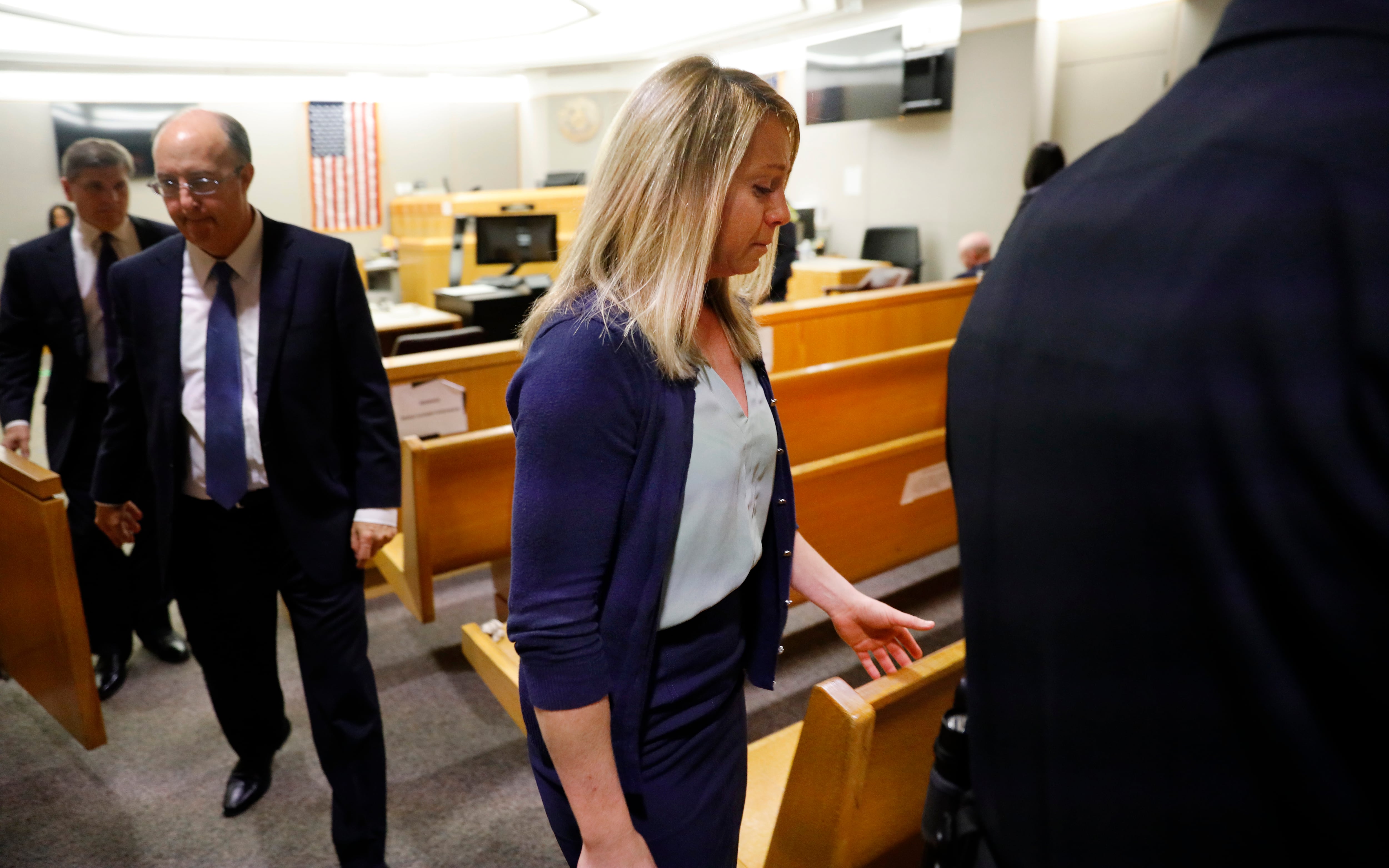 Amber Guyger obtuvo la libertad condicional tras cumplir siete de los diez años de su condena por el homicidio de Botham Jean (Tom Fox/The Dallas Morning News vía AP, Pool).