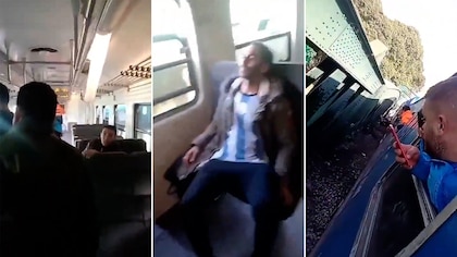 “Estamos vivos de milagro”: el video que muestra cómo quedó uno de los trenes que chocó