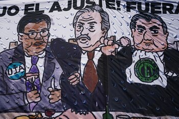 Marcha Organizaciones sociales - Ministerio de desarrollo social - Caos tránsito centro