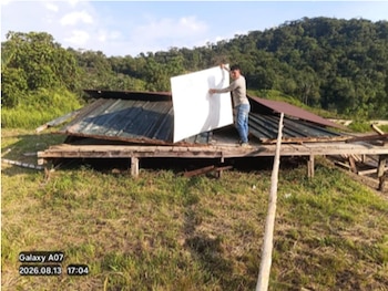 El resguardo del Alto Andagueda, en Chocó, quedó completamente destruido - crédito Connpec