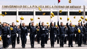 Las integrantes de la Policía