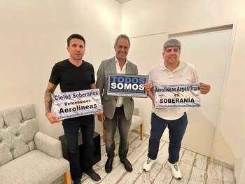 Daniel Scioli, con Pablo Moyano