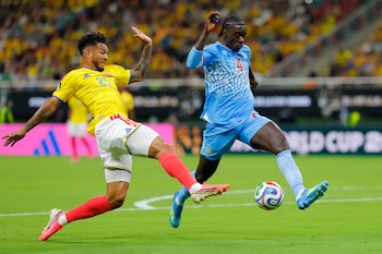 Luis Javier Suárez ha sido titular en los dos partidos de la selección Colombia en el Mundial 2026-crédito Francisco Guasco/EFE