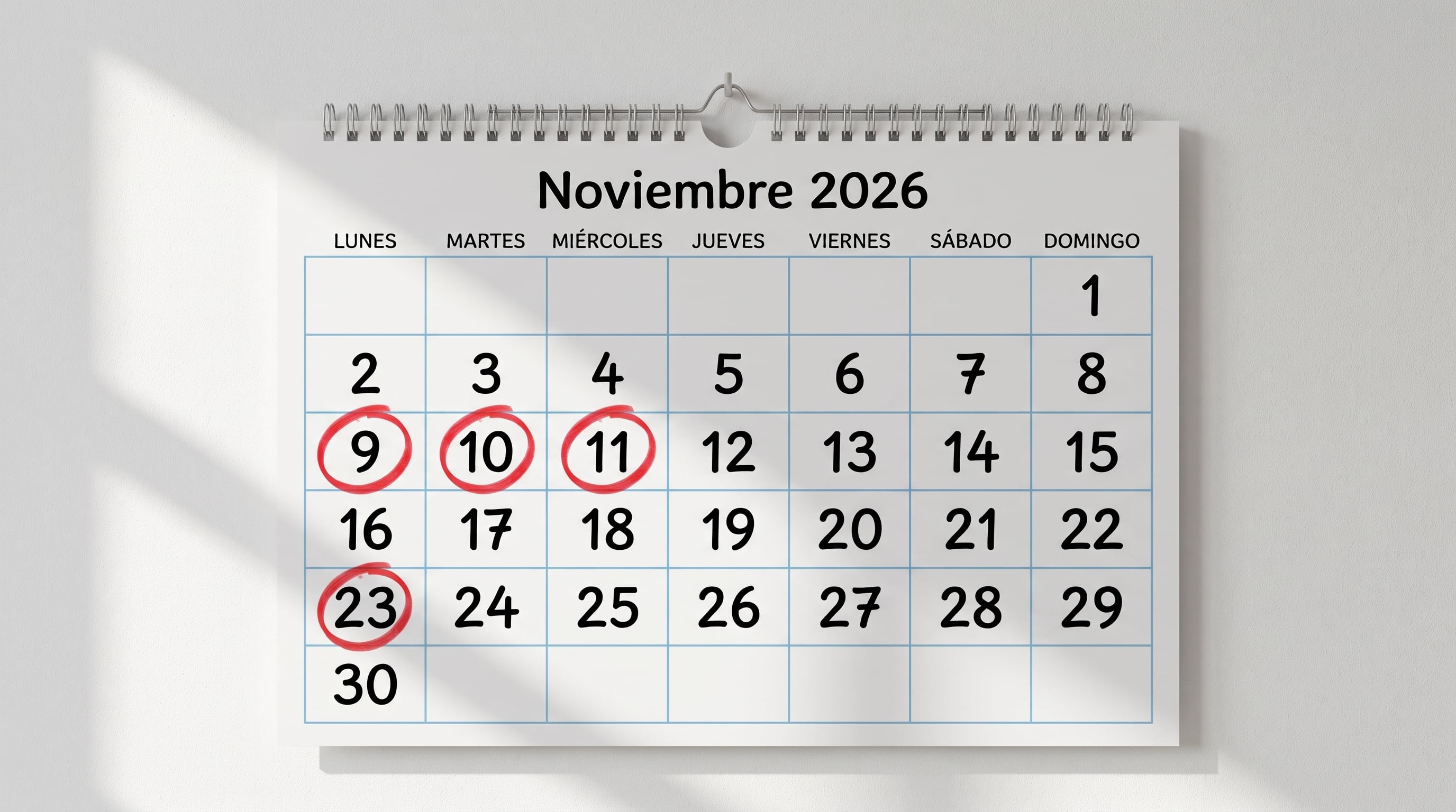 Calendario 2026: todos los feriados de noviembre en Argentina