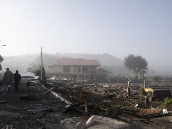 En 2010 ocurrió el sismo fuerte más reciente de Chile.
(Archivo Fotográfico y Digital de la Biblioteca Nacional de Chile)