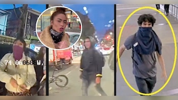 El caso de los jóvenes que vandalizaron la estación calle 76 de Transmilenio hizo recordar algo similar que pasó con Epa Colombia, en medio de las protestas durante el estallido social en 2019 - créditos Secretaría de Seguridad | redes sociales @epa_colombia (IG)