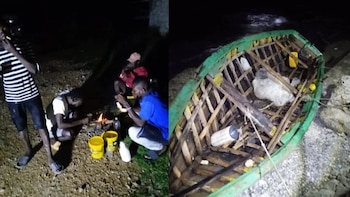 Habitantes de Santiago de Cuba rescataron a cinco pescadores haitianos tras días a la deriva