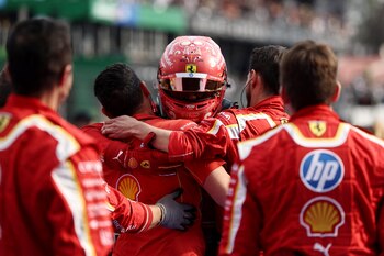 Ferrari festejó el triunfo el