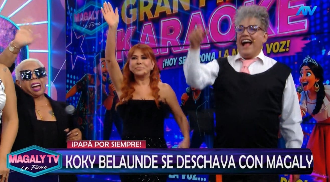 Koky Belaunde conmueve al hablar de sus nietas gemelas: “Las cuido como una madre”. Captura: Magaly TV La Firme.