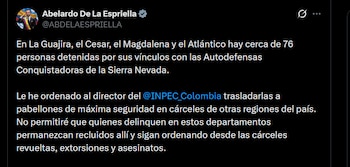 Abelardo de la Espriella - crédito @ABDELAESPRIELLA/X