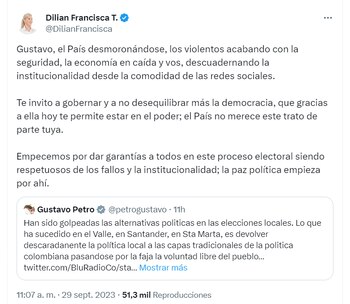 Dilian Francisca Toro hizo un