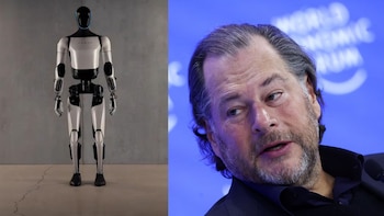 “¿Dónde hay una Coca-Cola?”: El CEO de Salesforce pone a prueba la IA del robot Optimus de Tesla