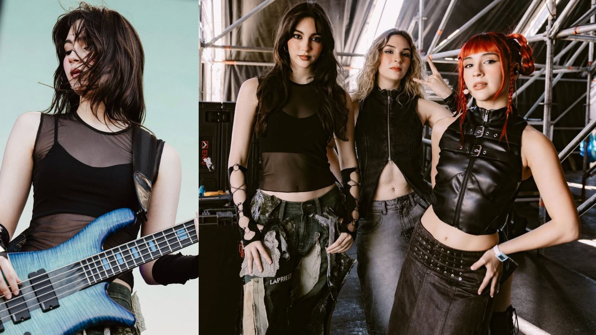 Este fin de semana, The Warning se presentó en Lollapalooza Argentina 2026. (Instagram)