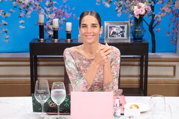 La conductora deleitó a sus