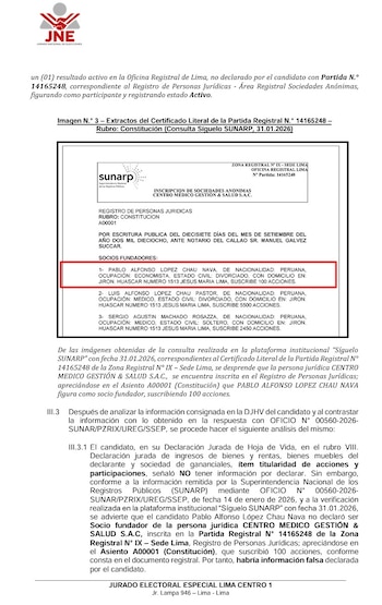 Informe de Fiscalización sobre la