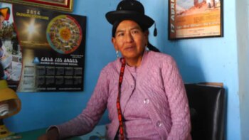 Como la primera congresista aimara