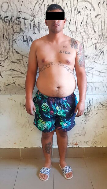 El sospechoso luego de la