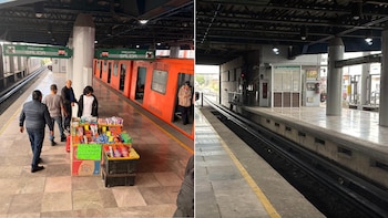 Reordenan el comercio en el Metro de la CDMX. (x/@damar00155)