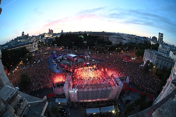 Celebraciones tras la victoria de la selección española en el Mundial 2026