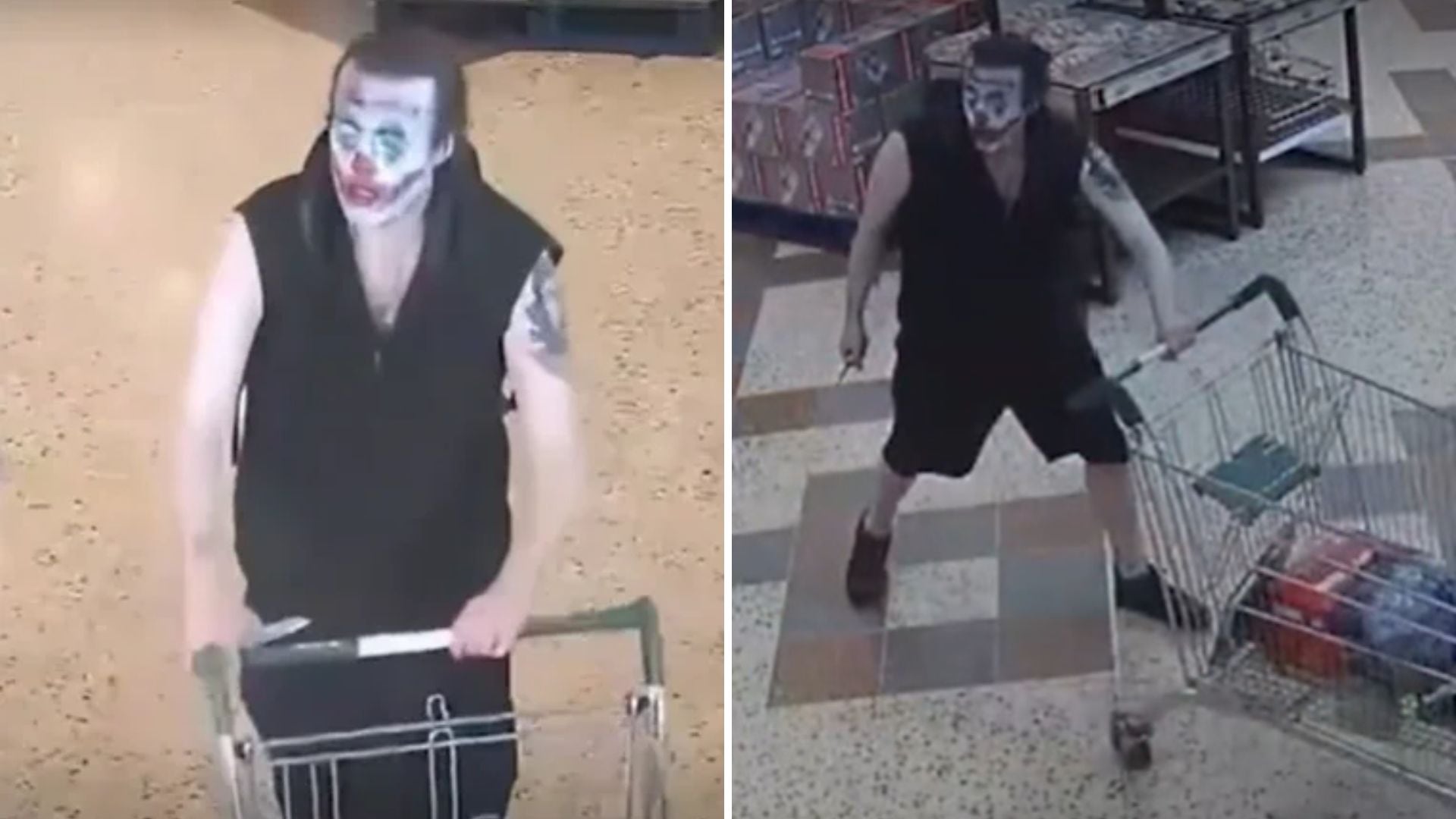Reino Unido: un hombre disfrazado del Joker amenazó con un cuchillo a los empleados de un supermercado y terminó tras las rejas