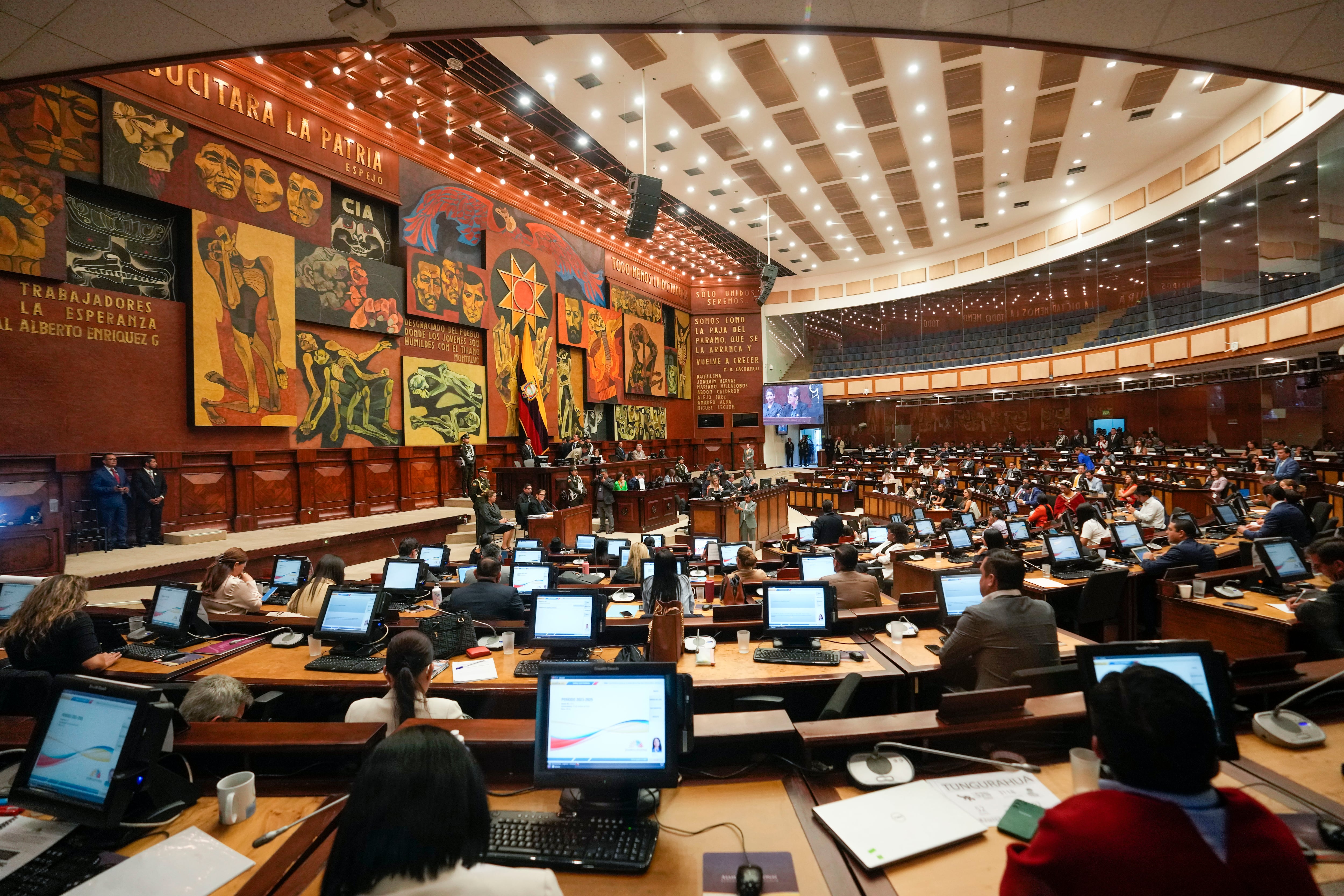 Vista del pleno de la Asamblea Nacional en una foto de archivo. (AP Foto/Dolores Ochoa)