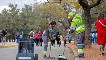 Operativos de limpieza en parque