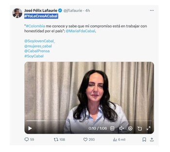 Con la etiqueta #YoLeCreoACabal, el