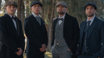 “La Peaky-neta ya está en Ezeiza”: la producción de los jugadores de Argentina vestidos como los personajes de la película