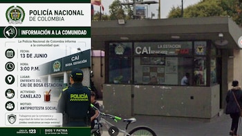 Policía Nacional desmintió ‘canelazo antiprotesta social’ en CAI de Bosa Estación