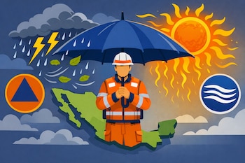 Frente frío 50 provocará lluvias intensas, granizo y fuertes vientos en gran parte del país.