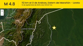 Temblor HOY en Perú EN VIVO: Sismo en Loreto de 4.8, epicentro y reporte del IGP del 14 de setiembre de 2026