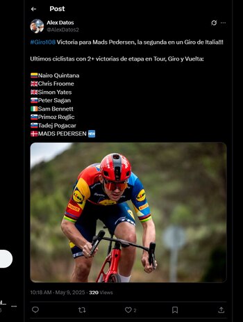 El ciclista danés se unió