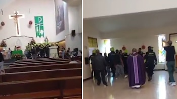 Velorio en iglesia de Bogotá terminó en batalla campal con agentes de la Policía: todo habría iniciado por unas motos mal parqueadas