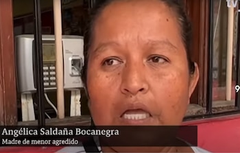 Angélica Saldaña Bocanegra, madre de