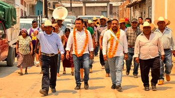 Amenazan a Crispín Agustín, candidato