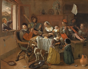 “La familia feliz” (1668) de Jan Steen