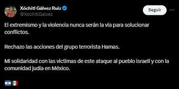 Gálvez Ruiz se solidarizó con