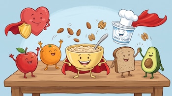 6 alimentos para incluir en el desayuno que ayudan a bajar el colesterol
