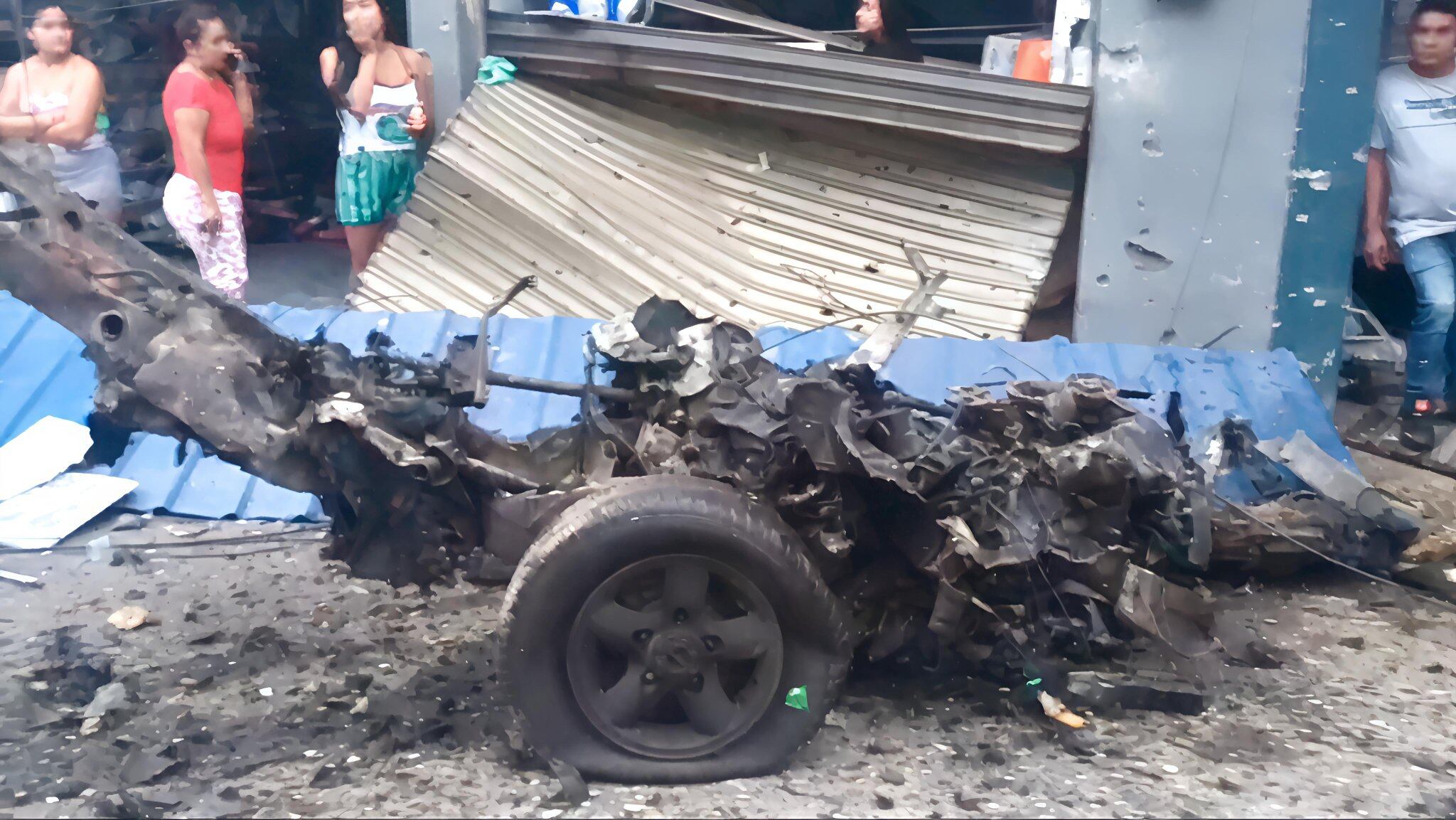 Carro bomba en El Bordo, Cauca - crédito redes sociales / X