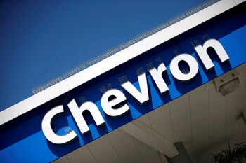 El logo de Chevron en