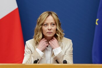 La primera ministra italiana, Giorgia