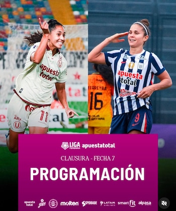 Alianza Lima y Universitario protagonizarán un nuevo clásico en la fecha 7 del Torneo Clausura de la Liga Femenina 2026.