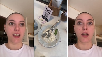 La joven mostró los 100