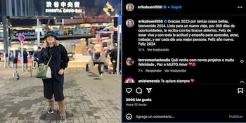 Erika Buenfil, publicación en Japón previo a sismo.