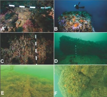 La estructura que se descubrió mide más de 80 metros, lo que representa un hallazgo importante para el Patrimonio Cultural que se encuentra en las profundidades del océano en territorio colombiano - crédito Dimar
