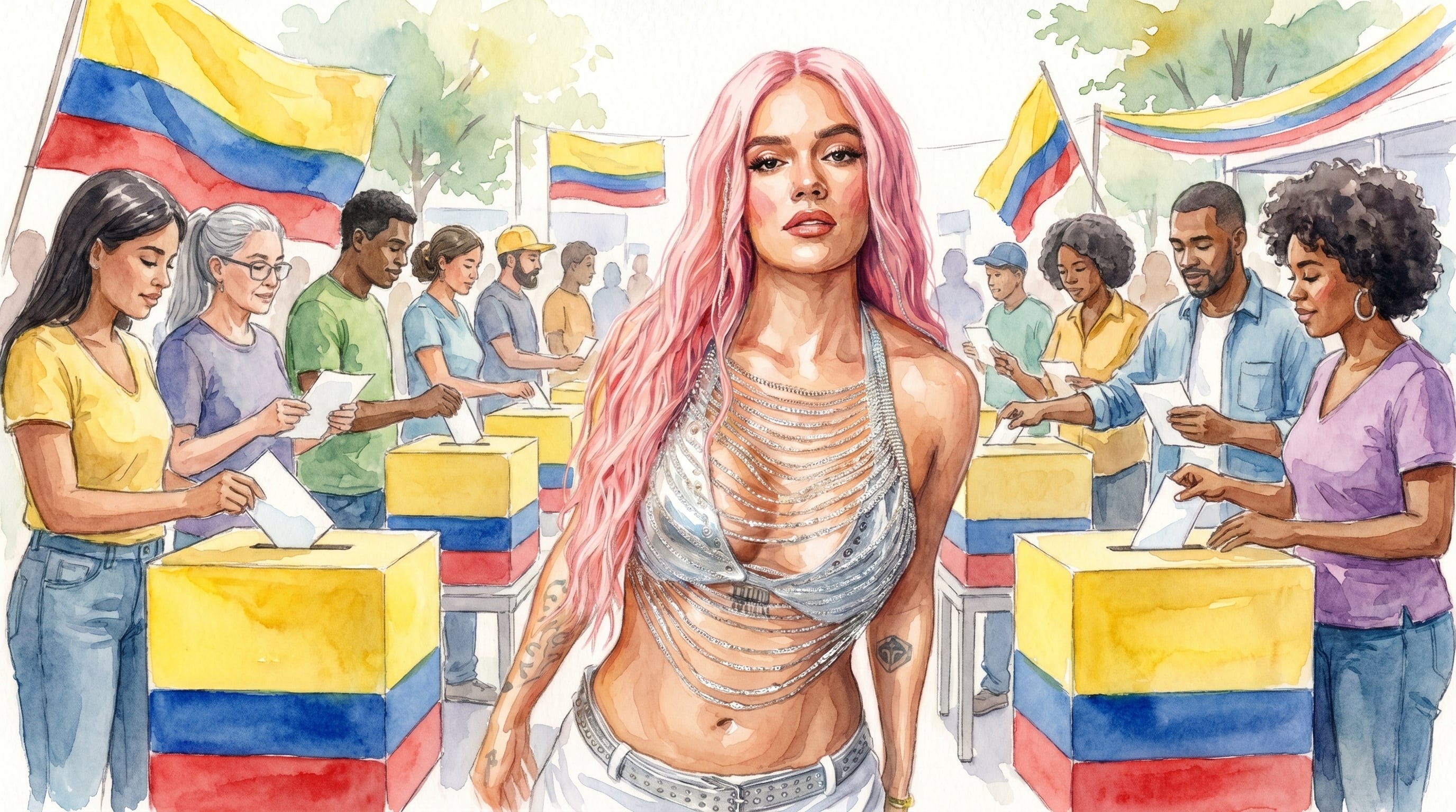 Karol G reaparece en redes con un mensaje clave para el presidente electo, Abelardo de la Espriella - crédito Visuales IA Infobae