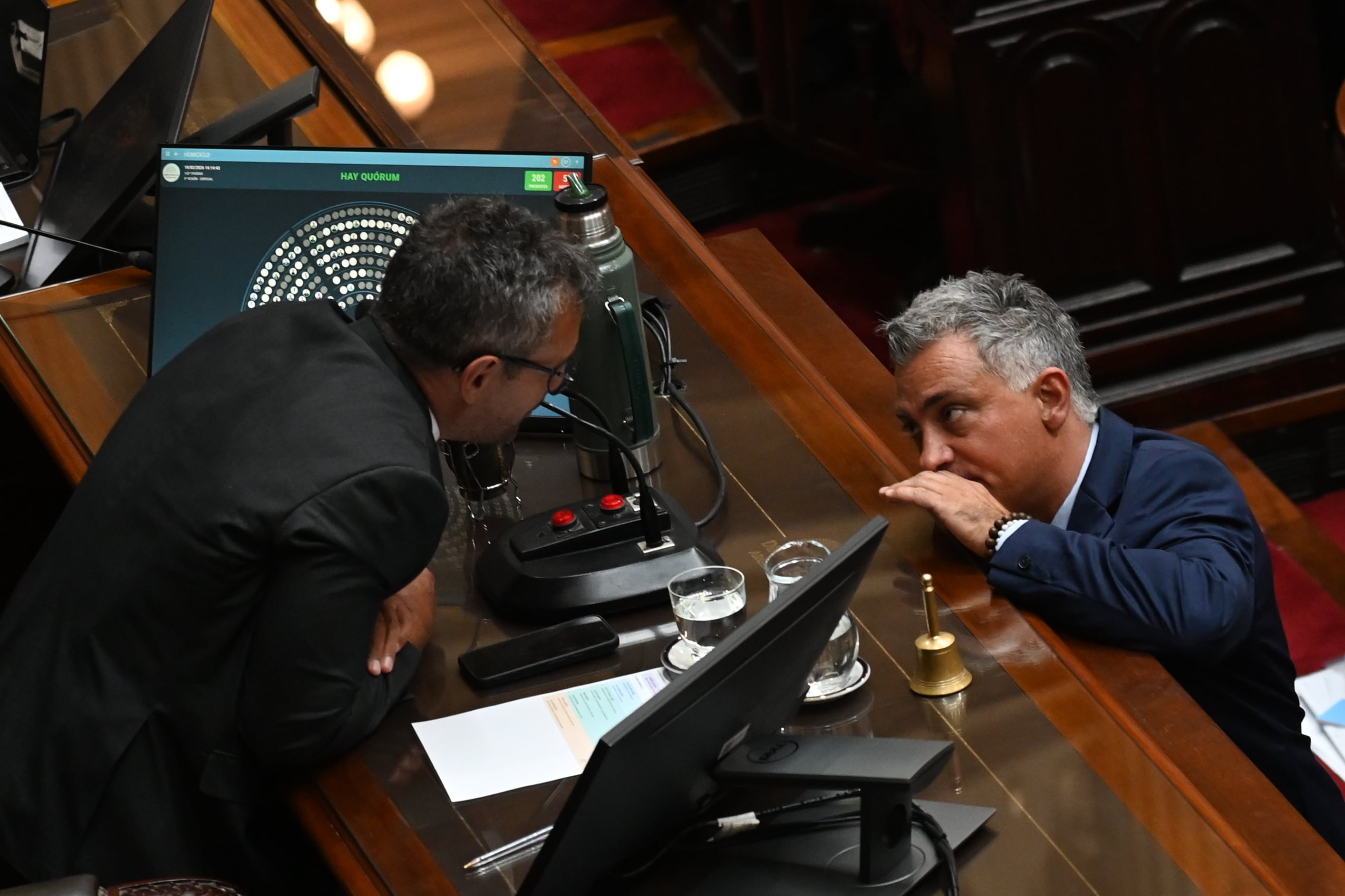 Martín Menem y Sebastián Pareja